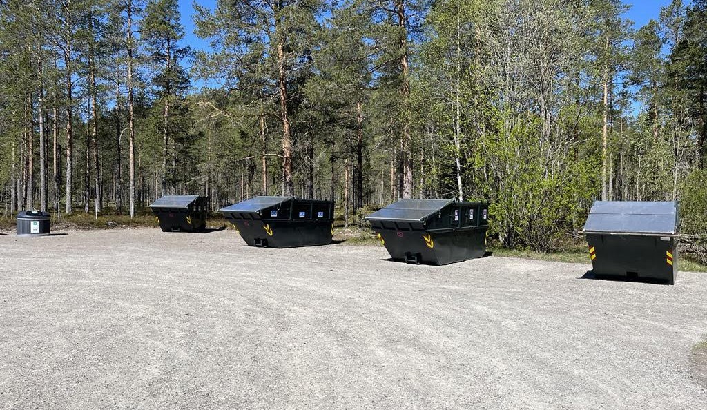 Returpunktet for hytteavfall er nå tatt i bruk